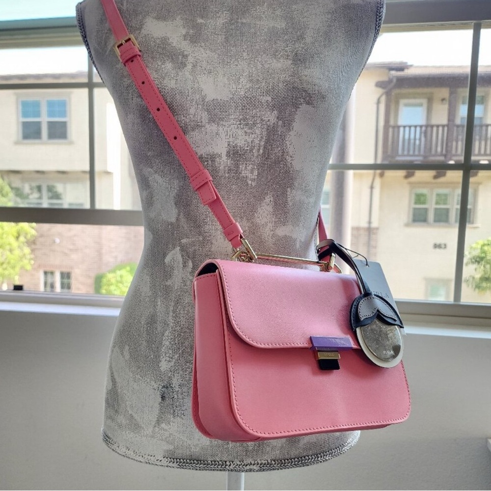Furla Elisir Mini Crossbody in Quarzo pink NWT